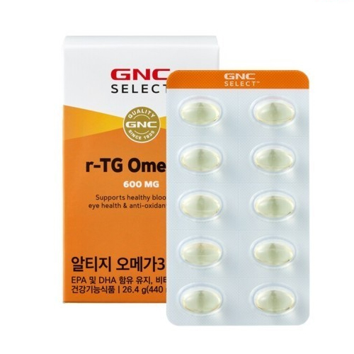 [GNC] 셀렉트 알티지 오메가3 60캡슐 (1개월분)