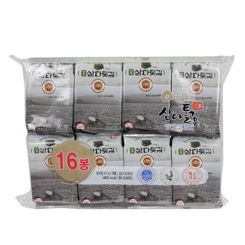 제주하우스 모드락 톳 도시락김 4.7g *16봉 1세트
