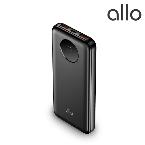 [알로코리아] 22.5W 고속충전 QC/PD 보조배터리 allo1007PD [10000mAh] 블랙 색상
