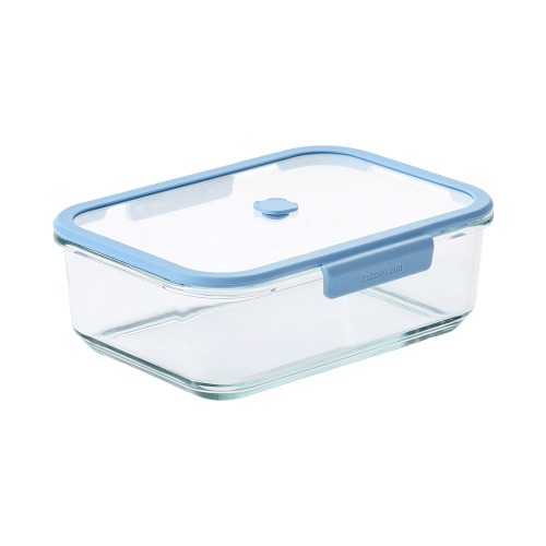 [네오플램] 베큐씰 내열유리 진공 밀폐용기 직사각 2300ml