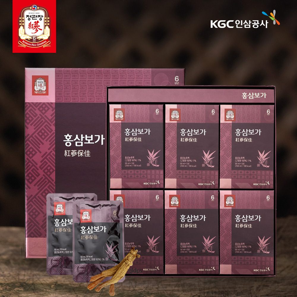 한국인삼공사 정관장  홍삼보가(紅蔘保佳) 50ml x 30포 + 쇼핑백