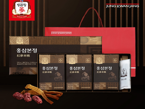 한국인삼공사 정관장 홍삼본정 250g x 3병 + 쇼핑백