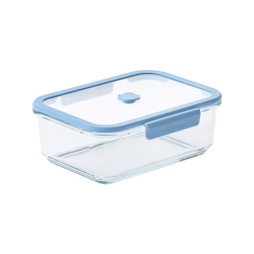 [네오플램] 베큐씰 내열유리 진공 밀폐용기 직사각 1500ml