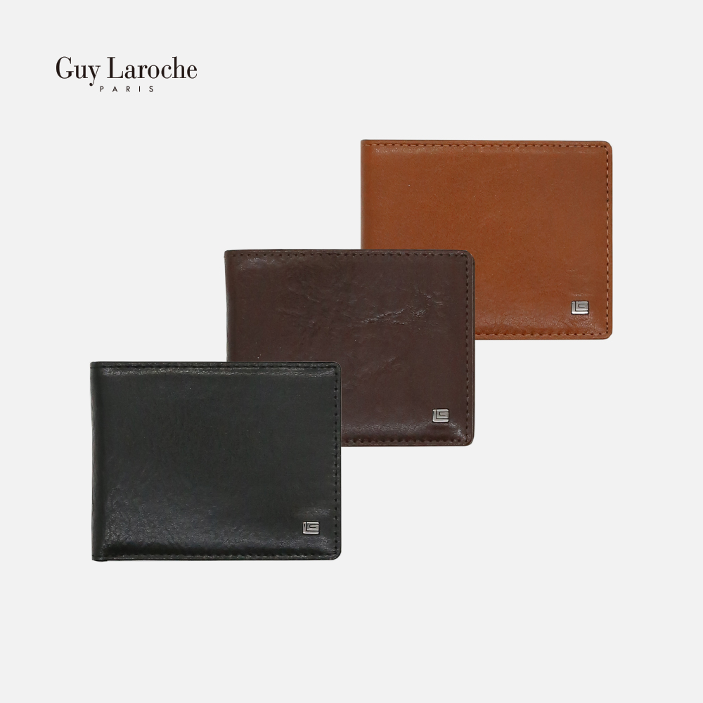 [Guy Laroche] 베지터블 다코타 반지갑 310-068-53 (색상: 블랙,다크브라운,브라운) 브라운만 가능