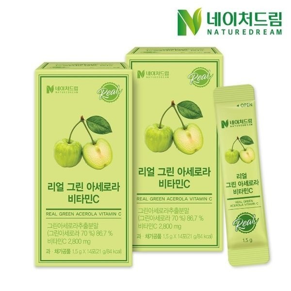 네이처드림 리얼 그린 아세로라 비타민C 1.5g x 14포