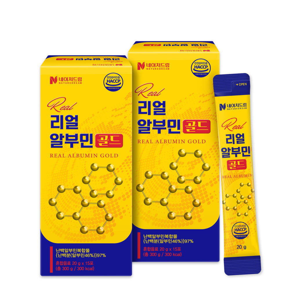 네이처드림 리얼 알부민 골드 20g x 15포